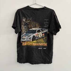 Vintage Competitors View Kevin Harvick 29 Deer Graphic T Shirt Black Mens Medium
